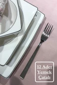 12 Kişilik Düz Model Yemek Çatalı Seti thumbnail 1