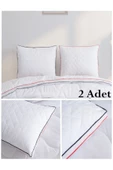 2 Adet Mikrofiber Klimalı Yastık 50x70 Cm 1.100 Kg Beyaz - 1