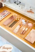 24 Parça Takı Ve Makyaj Malzemesi Düzenleyici Set (4 X Lv 216 ) Modüler Çekmece Içi Organizer Kutu - 5