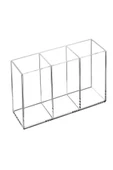 2 Adet Kristal 3 Bölmeli Organizer Takımı AK765- Makyaj Fırçası Ruj Düzenleyici - 3