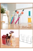 Kristal 3 Bölmeli Organizer Takımı AK765- Makyaj Fırçası Ruj Düzenleyici - 1