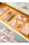 6 Parça Lv216 Çekmece Içi Düzenleyici Banyo Makyaj Organizer Takı Kutusu Modüler Peçetelik Kalemlik thumbnail 3