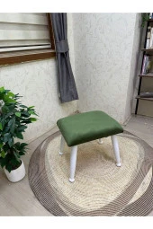 Asedia Trend Lake Beta Yeşil Ahşap Ayak Uzatma Pufu Makyaj Koltuğu Bench Tabure thumbnail 1