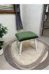 Asedia Trend Lake Beta Yeşil Ahşap Ayak Uzatma Pufu Makyaj Koltuğu Bench Tabure thumbnail 2