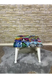 Asedia Trend Lake Diego Ahşap Ayak Uzatma Pufu Makyaj Koltuğu Bench Tabure thumbnail 1