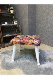 Asedia Trend Lake Retro Ahşap Ayak Uzatma Pufu Makyaj Koltuğu Bench Tabure - 2