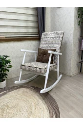 Asedia Trend Lake Bohem Sallanan Sandalye Dinlenme Emzirme Baba Tv Okuma Koltuğu Berjer thumbnail 1