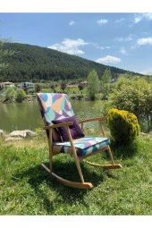 Asedia Trend Naturel Mistik Sallanan Sandalye Dinlenme Emzirme Baba Tv Okuma Koltuğu Berjer thumbnail 2