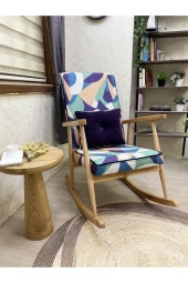 Asedia Trend Naturel Mistik Sallanan Sandalye Dinlenme Emzirme Baba Tv Okuma Koltuğu Berjer thumbnail 3