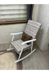 Asedia Trend Lake Bohem Sallanan Sandalye Dinlenme Emzirme Baba Tv Okuma Koltuğu Berjer thumbnail 2