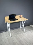 Hey Modüler Mobilya Hey Modüler Mobilya Rüya Safir Çalışma Masası Beyaz Ayak thumbnail 3