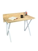 Hey Modüler Mobilya Hey Modüler Mobilya Rüya Safir Çalışma Masası Beyaz Ayak thumbnail 1