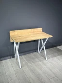 Hey Modüler Mobilya Hey Modüler Mobilya Rüya Safir Çalışma Masası Beyaz Ayak thumbnail 4