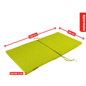 Katlanır Sünger Yatak, Katlanır Yer Minderi, Çocuk Yer Minderi, Beşik Süngeri 60x120 Yeşil - 1