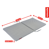 Katlanır Sünger Yatak, Katlanır Yer Minderi, Çocuk Yer Minderi, Beşik Süngeri 60x120 Puantiyeli - 1