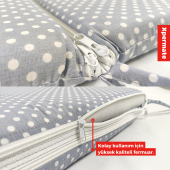 Katlanır Sünger Yatak, Katlanır Yer Minderi, Çocuk Yer Minderi, Beşik Süngeri 60x120 Puantiyeli - 4