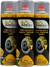 Goldfix Fren Balata ve Parça Temizleme Sprey 500 ml (350GR) x 3 Adet - 1