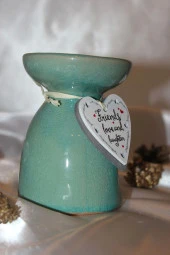 Buhardanlık Doğa Yapraklı Buhurdanlık Seramik Buhur Hediyeli - 3