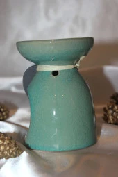 Buhardanlık Doğa Yapraklı Buhurdanlık Seramik Buhur Hediyeli - 4