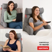 ComfortPlus Tv Yastığı Kollu  Yastık, Sırt Destek Yastığı, Üçgen Yastık, Bel Yastığı Mavi - 4