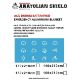 Anatolian Shield Doğada Hayatta Kalma Acil Durum Termal Battaniye - 2
