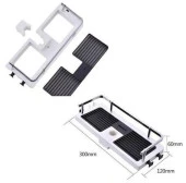Zhltools Banyo Direğine Asılabilir Köşelik Şampuanlık Sabunluk Çift Askılı Düzenleyici Raf Paslanmaz - 4