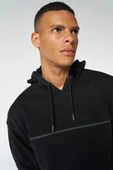 Hummel 921645-2001 Siyah Önü Hummel Baskılı Kapüşonlu Erkek Sweat - 3