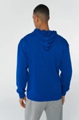 Hummel 921645-7788 Lacivert Önü Hummel Baskılı Kapüşonlu Erkek Sweat - 2