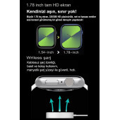 Watch 7 Serisi Bluetooth Sesli Arama Bildirim Özellikli Akıllı Saat Android & Iphone Uyumlu - 4