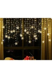 Kar Tanesi Perde Led Günışığı Renk 19 Sarkıt 96 Adet Led thumbnail 1