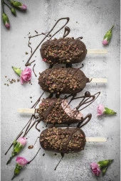 4 Lü Magnum Dondurma Kalıbı, Silikon Büyük Boy Beyaz Dondurma Kabı, Dondurmalık - ( Bpa Free ) thumbnail 3