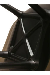 Netaks Abant Sandalye Siyah Metal Ayaklı (Şeffaf) Minderli 4lü Takım Füme Renk thumbnail 4