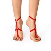 ASM1280 Kadın Kırmızı Afroditty Zarif Ayak Aksesuarı thumbnail 2