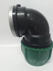 POELSAN 110*4" KAPLİN İÇTEN DİŞLİ DİRSEK YEŞİL SERİ - 1