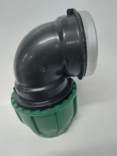 POELSAN 90*3" KAPLİN İÇTEN DİŞLİ DİRSEK YEŞİL SERİ - 1