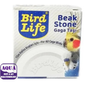 Birdlife Muhabbet Kuşu İçin Gaga Taşı Beyaz Yuvarlak 1 Adet - 1