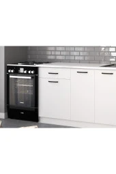 Visas Concept 60 cm Tek Çekmeceli Mutfak Alt Modülü Beyaz Üst Panel Dahil thumbnail 3