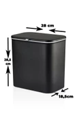 Çift Yönlü Kapaklı Banyo Ve Mutfak Çöp Kovası - Tezgah Üstü, Dolaba Kapağa Takılabilen Çöp Kutusu - 10