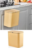 Çift Yönlü Kapaklı Banyo Ve Mutfak Çöp Kovası - Tezgah Üstü, Dolaba Kapağa Takılabilen Çöp Kutusu - 11