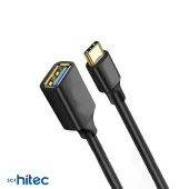 ScHitec Type-C to UsbA 3.0 OTG Dönüştürücü Adaptör 20cm - 2