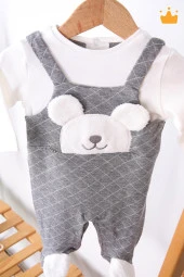 Babyhola %100 Pamuk Kız Erkek Bebek Tulum 13500 - 12