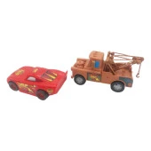 Farbu Cars Şimşek Mcqueen Ve Mater Oyuncak Sürtmeli 2 Li Araç Seti, Arabalar Oyuncak Figür - 2