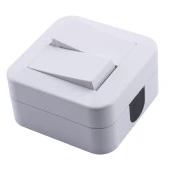 Sıva Üstü İkili Anahtar Düğme Nemliyer İp44 Elektrik Anahtar Çiftli Priz Sıva Üstü Kablosuz - 4