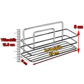 Banyo Duş Rafı Şampuanlık Köşelik Kare Siyah Tek Katlı Malzemelik Organizer Düzenleyici Mutfak Eşya Rafı thumbnail 2