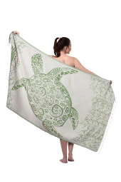 GoldCotton Pamuk 100x180cm Peştamal Plaj Havlusu - Caretta - 4