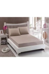 Sens Moi Çarşaf Takımı 100 Pamuk (KAPUÇİNO) Antibakteriyel Antialerjik (YASTIK KILIFI DAHİL) Çift Kişilik - 1