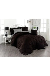 Sens Moi Uyku Seti (çift Kişilik) 6 Parça - Ranforce - Çizgili Desen- Çift Taraflı Kullanım - 1