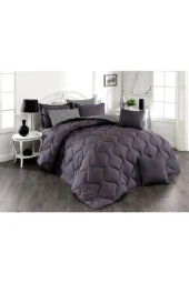 Sens Moi Uyku Seti (BATTAL EBAT) 8 Parça - Ranforce - Çizgili Desen- Çift Taraflı Kullanım - 1