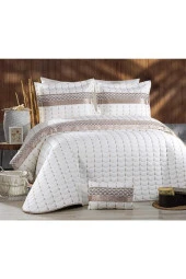 Sens Moi Kapitoneli Yatak Örtüsü Battaniye ve Pike Özelliği 4 Parça - 1