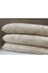 Sens Moi Koltuk Örtüsü (175x215 Cm) Krem Renk Damar Desenli - 1